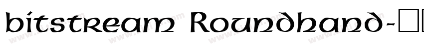 bitstream Roundhand字体转换